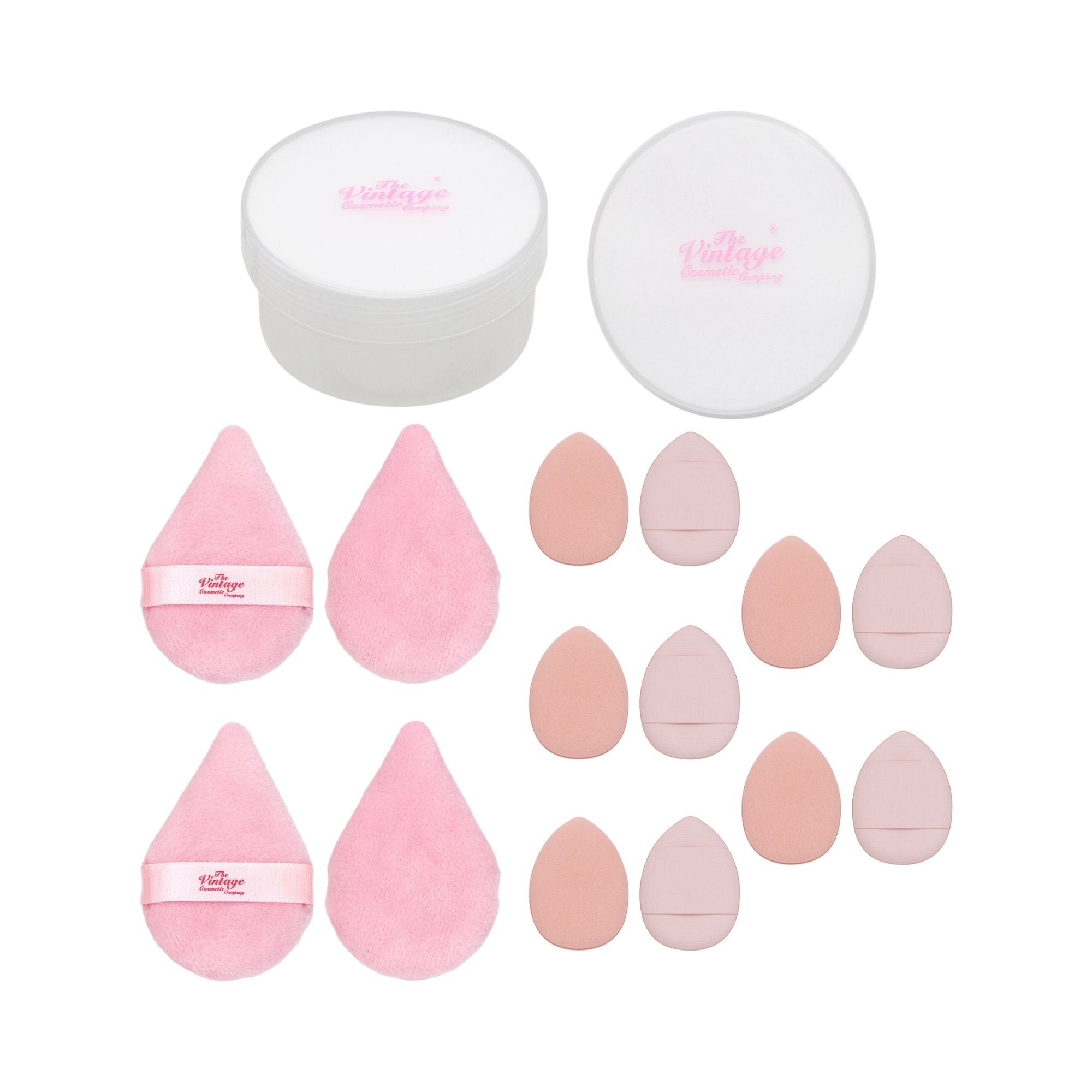 骨董品　ヴィンテージ　化粧品　vintage makeup Vintage Make-Up Powder Puff Set | The Vintage Cosmetic Company